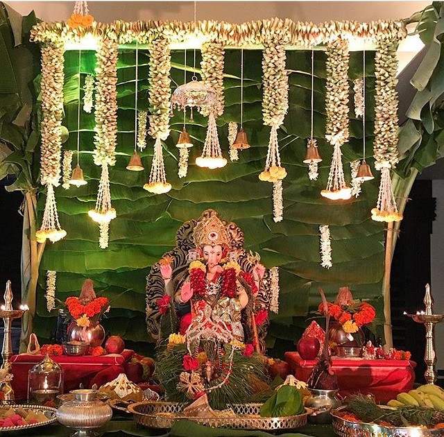 Ganpati Decoration Ideas 2021 Flowers & Thermocol Theme for Home