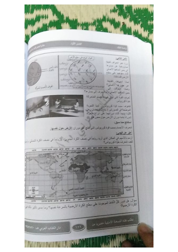 حل درس الشمس تشرق من جديد في الجغرافيا للصف السابع الفصل الاول