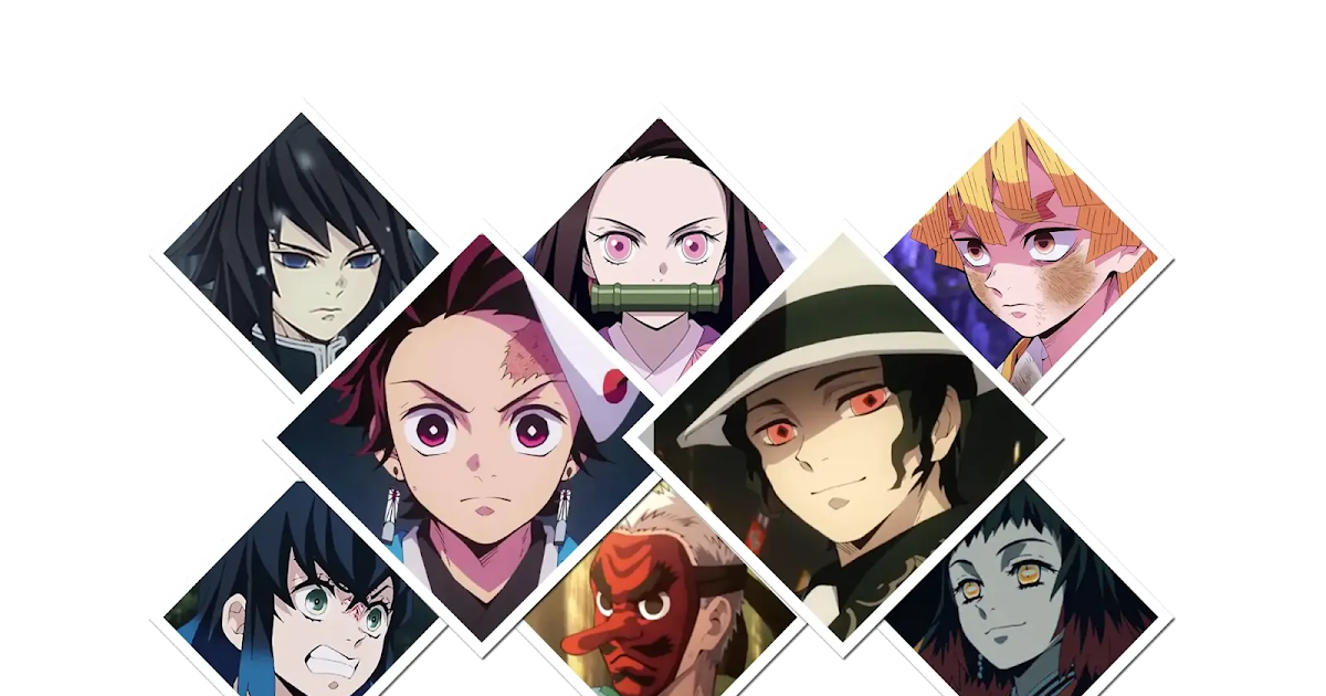 شخصيات انمي قاتل الشياطين kimetsu no yaiba