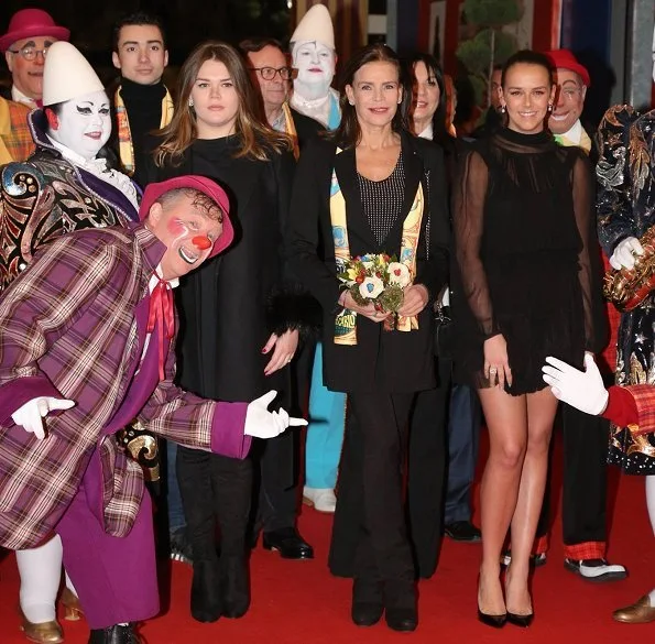 Princess Stephanie of Monaco, Pauline Ducruet and Camille Gottlieb attended the 42nd International Circus Festival at the Chapiteau of Monaco in Monte Carlo