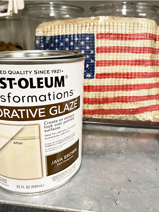 rustoleum stain on the American flag