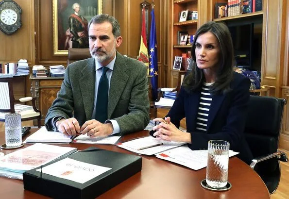 King Felipe and Queen Letizia held a video conference with Mercadona's President Juan Roig for the coronavirus pandemic