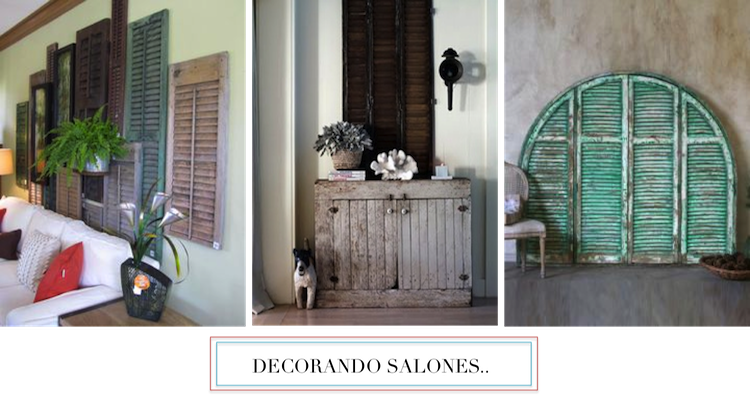 DECORAR SALONES CON CONTRAVENTANAS