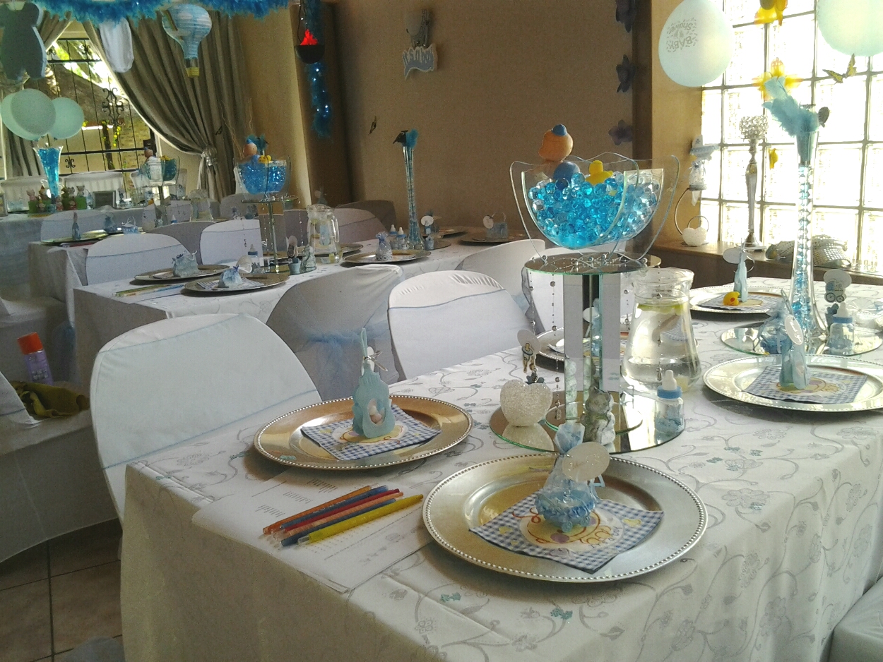 Venue and Halaal Catering for all Functions Baby Shower Boy Full Setup