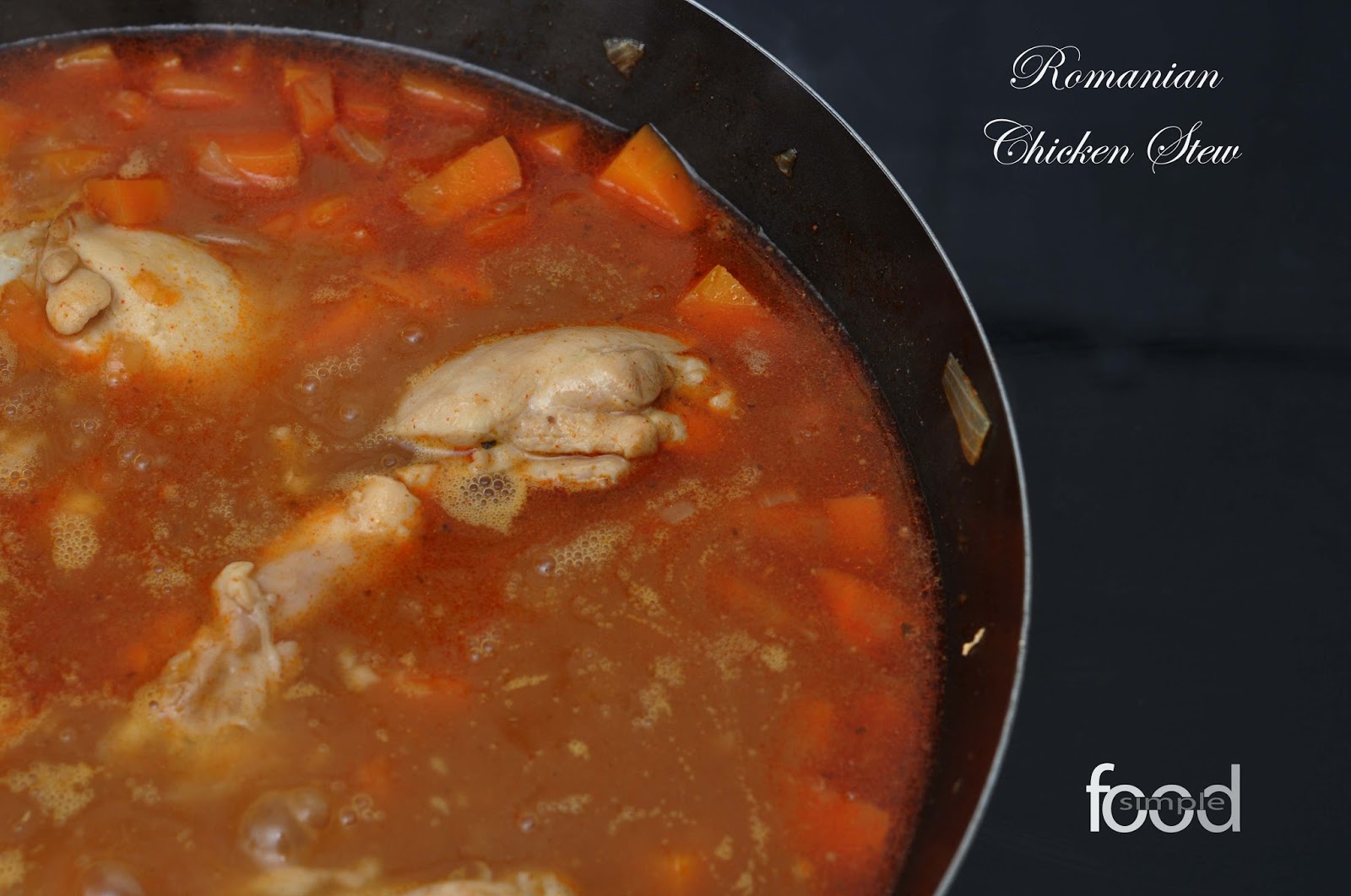 Simple Food Romanian Chicken Stew just like mama used to make