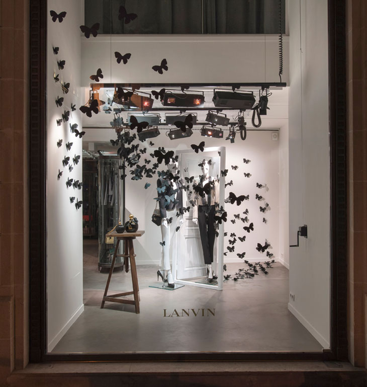 The Style Examiner: Lanvin Store Windows on Rue du Faubourg Saint ...