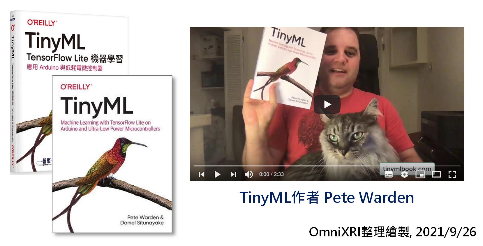 TinyML經典入門書及作者Pete Warden