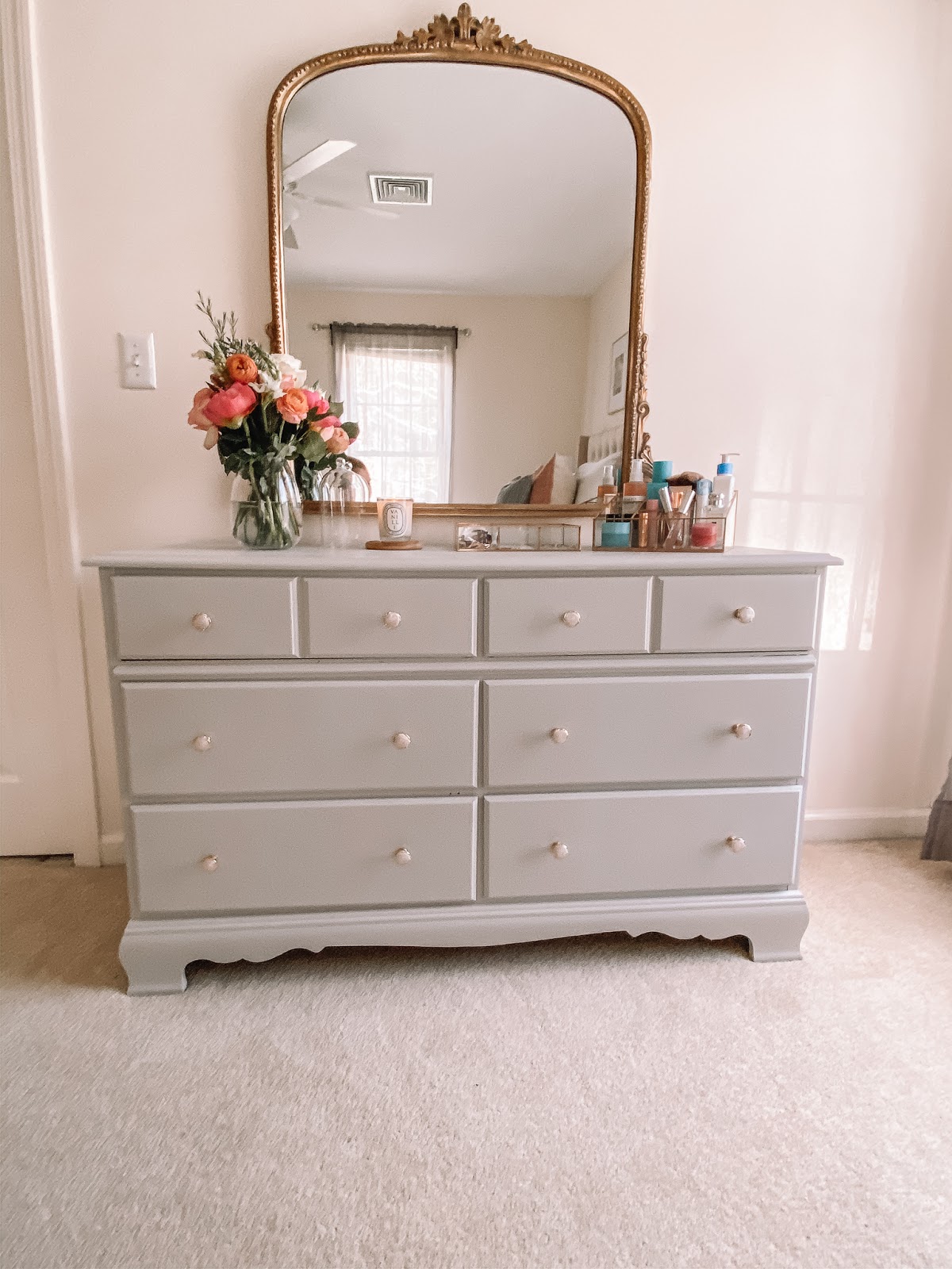 We had to begin the tedious process of sanding, priming, painting