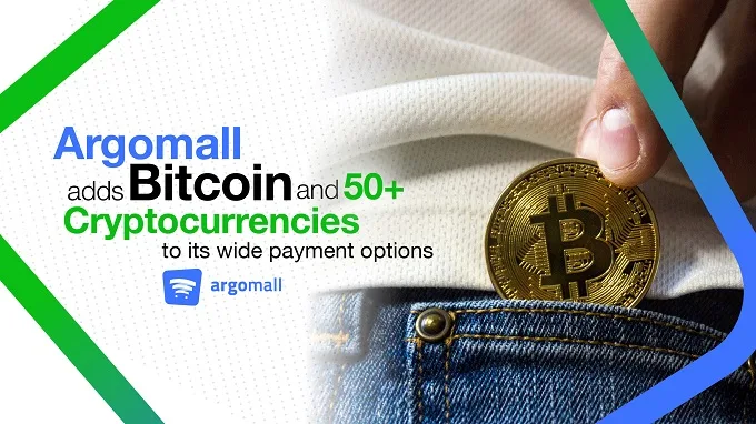Argomall now accepts Bitcoin and other cryptocurrency payments