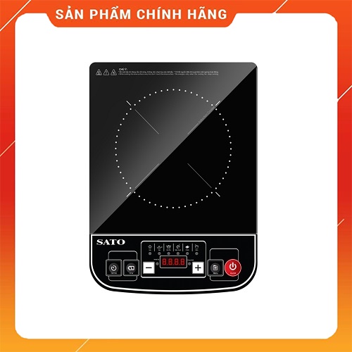 Bếp từ đơn SATO BT061, Tặng kèm nồi lẩu inox