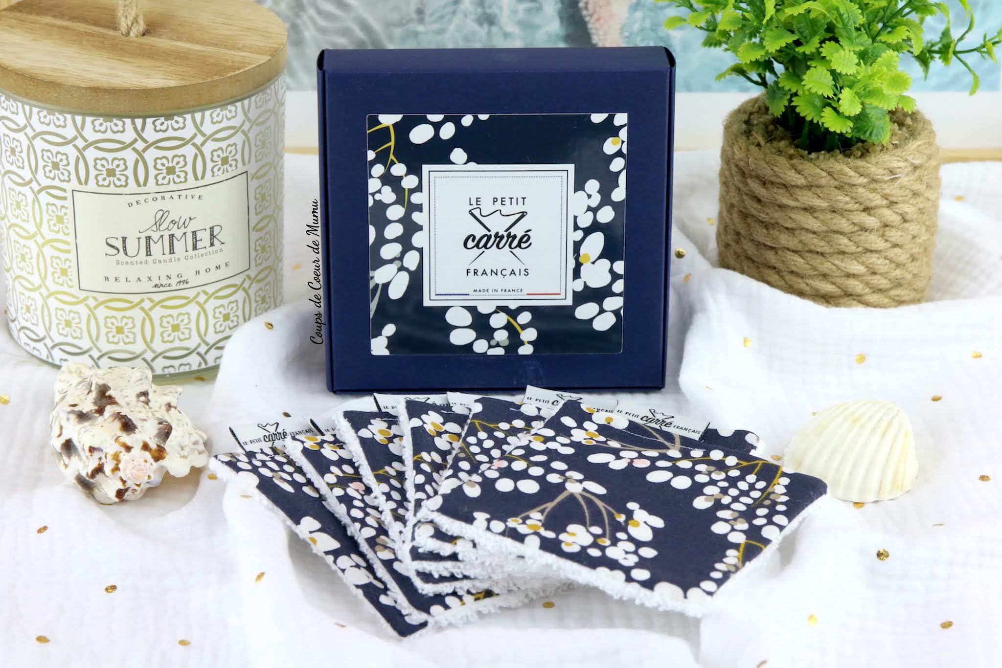 Lingettes Démaquillantes Lavables Bio Le Petit Carré Français Coups