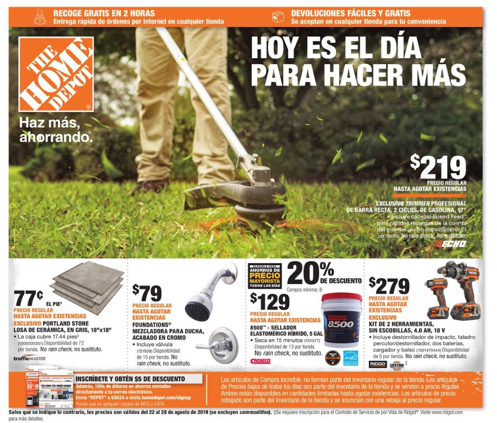 Ahorros Diarios Usando Cupones Especiales en las tiendas The Home