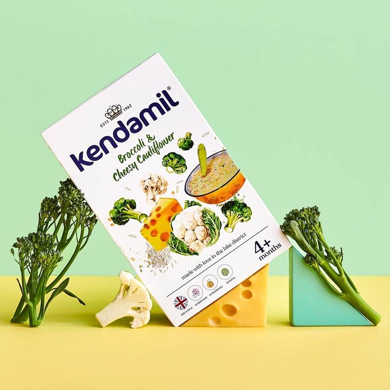 Kendamil Bột ăn dặm vị súp lơ bông cải phô mai 150g.
