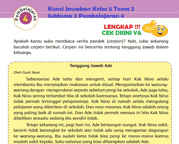 Cerpen Anak Sd Kelas 5 – Gambaran