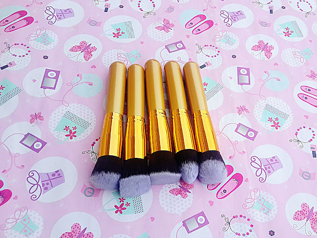HIGH GRADE GOLD MAKEUP BRUSH KIT FROM BORNPRETTY 5