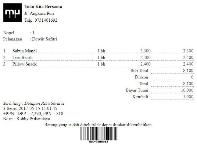 MANGGALEH - Point of Sales dengan Codeigniter 3.x dan Database MySQL