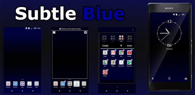 Subtle Blue Theme for Xperia™