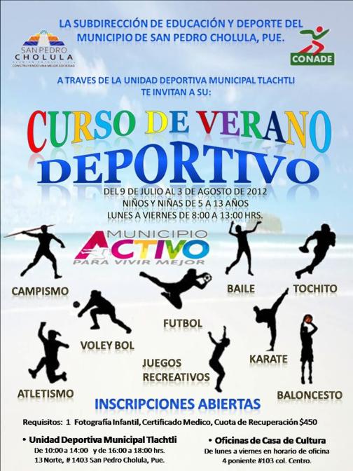 MÁS DEPORTES ANUNCIAN CURSOS DE VERANO