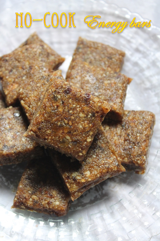 No Cook Energy Bar Recipe / Sugar Free Energy Bars Recipe Yummy Tummy