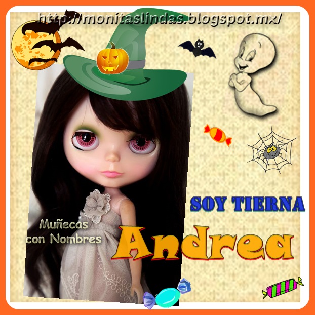 muñecas de halloween con nombres