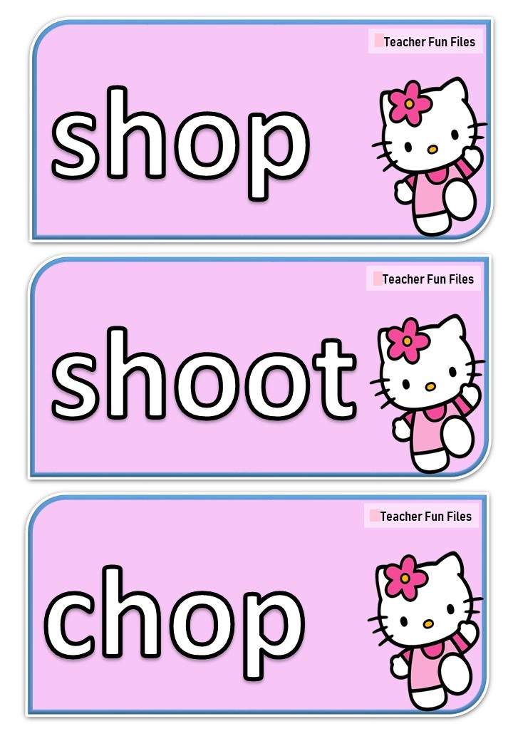 Teacher Fun Files: Consonant Blend and Consonant Digraphs Flashcards