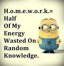 No energy for homework