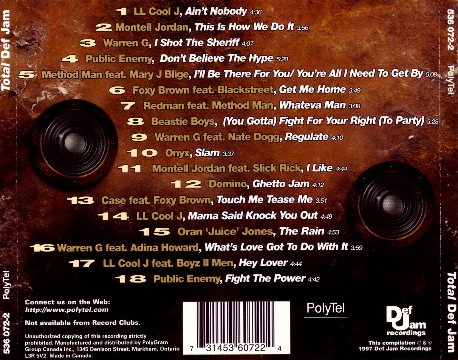 BENTLEYFUNK RNB CITY: Total Def Jam (The Definitive Collection)