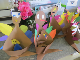 If you're looking for a free Thanksgiving art project for your 2nd or 3rd grade class, try origami turkeys. All you need is paper! These little guys are a perfect "go to" activity for the week before Thanksgiving. Easy for teachers and fun for kids! #secondgrade #thirdgrade #thanksgiving