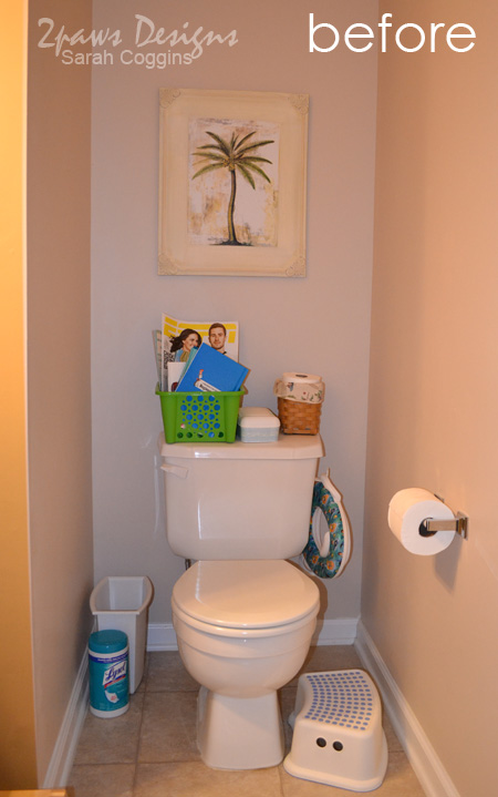 Half Bath Shelving ~ 2paws Designs