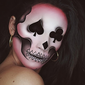 10-Cards-Skull-Lunafortun-Body-Painting-with-Makeup-Effects-www-designstack-co