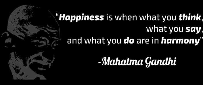 Gandhi Quotes on Happiness