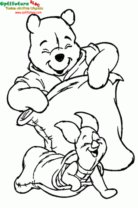 Winnie the Pooh / El osito Winnie [Dibujos para colorear] ~ Optifutura