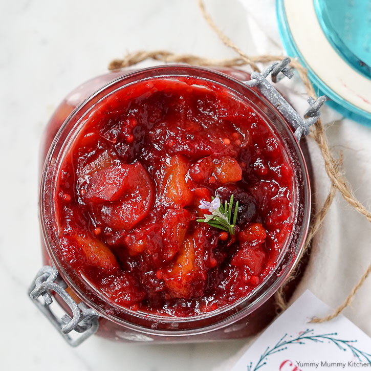 Cranberry Chutney | Yummy Mummy Kitchen | A Vibrant Vegetarian Blog