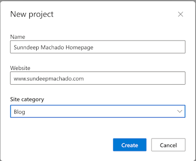 New Project in Microsoft Clarity