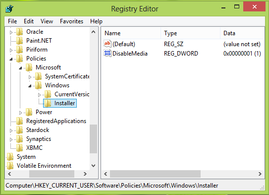 วิธีป้องกันการติดตั้งโปรแกรมจากแฟลชไดรฟ์ใน Windows-3