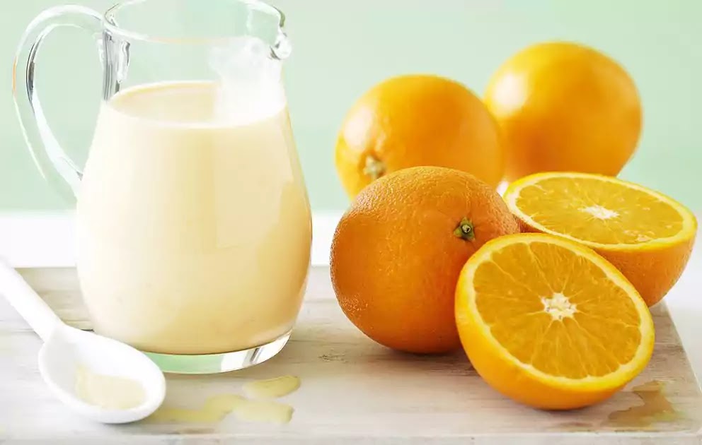 Health Drink with combination 'Milk and Orange Juice' is enough to