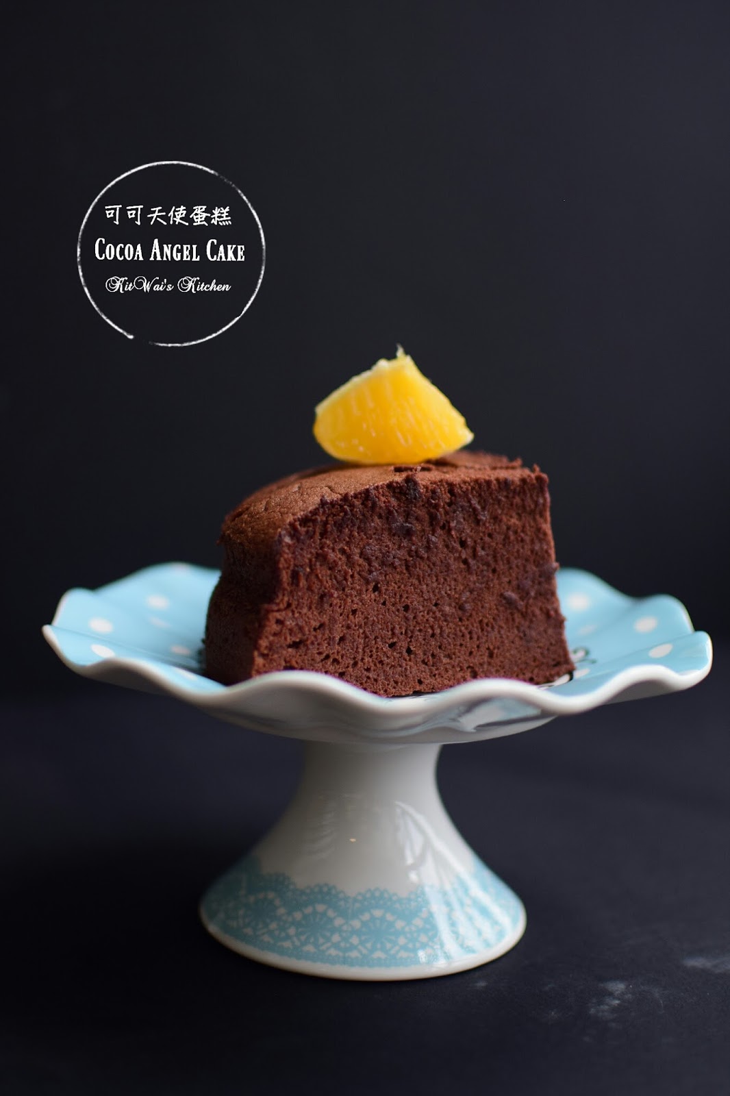 Kit Wai's kitchen 可可天使蛋糕 Cocoa Angel Cake