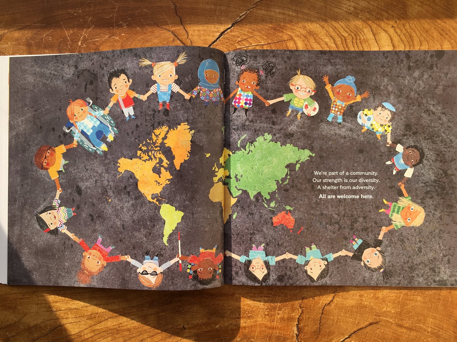 Touring Picture Book All Are Here & Multicultural People Craft