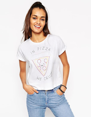 Asos In Pizza We Crust T-Shirt