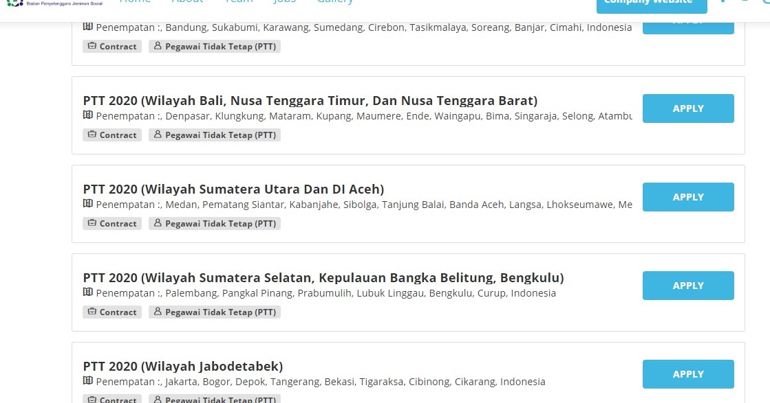 Lowongan Kerja Bpjs Kesehatan Ptt 2020 Nusa Tenggara Timur Lokasi Penempatan Kupang Maumere Ende Waingapu Atambua Lowongan Kerja Kupang
