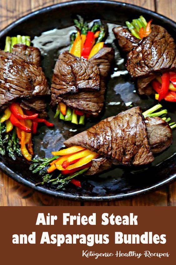 Air Fried Steak and Asparagus Bundles GROW WITH FOOD
