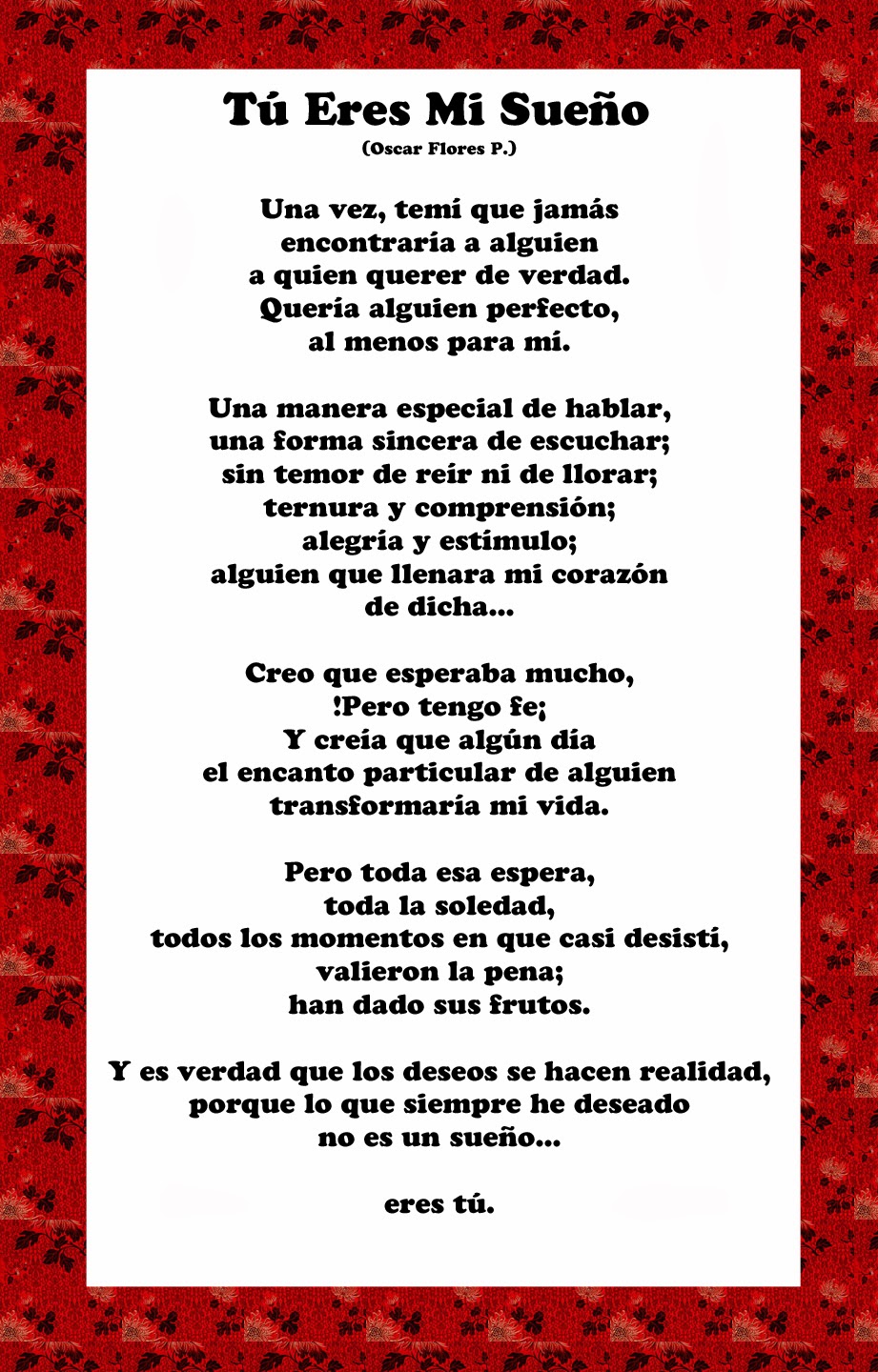 Love and Images: Poems about love in spanish