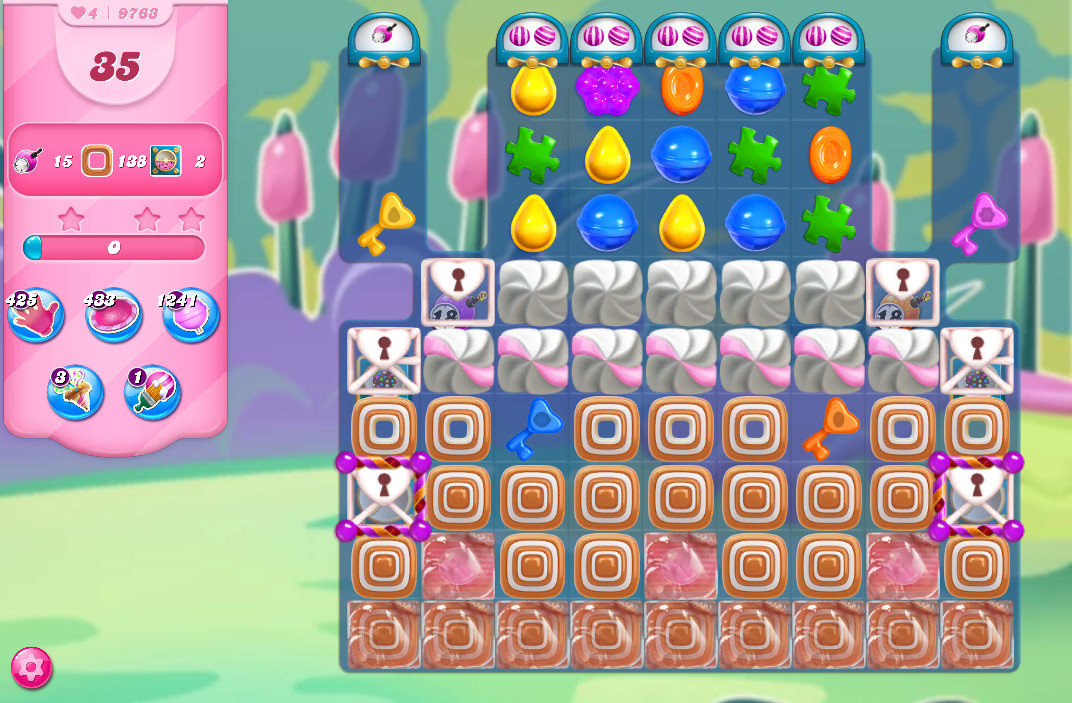 Candy Crush Saga level 9763