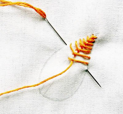 Hướng dẫn thêu xương cá mở 2 - Hình 4