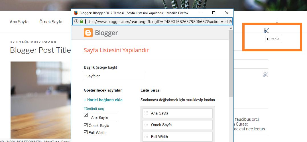 Blogger Otomatik Sayfa Bileşeni