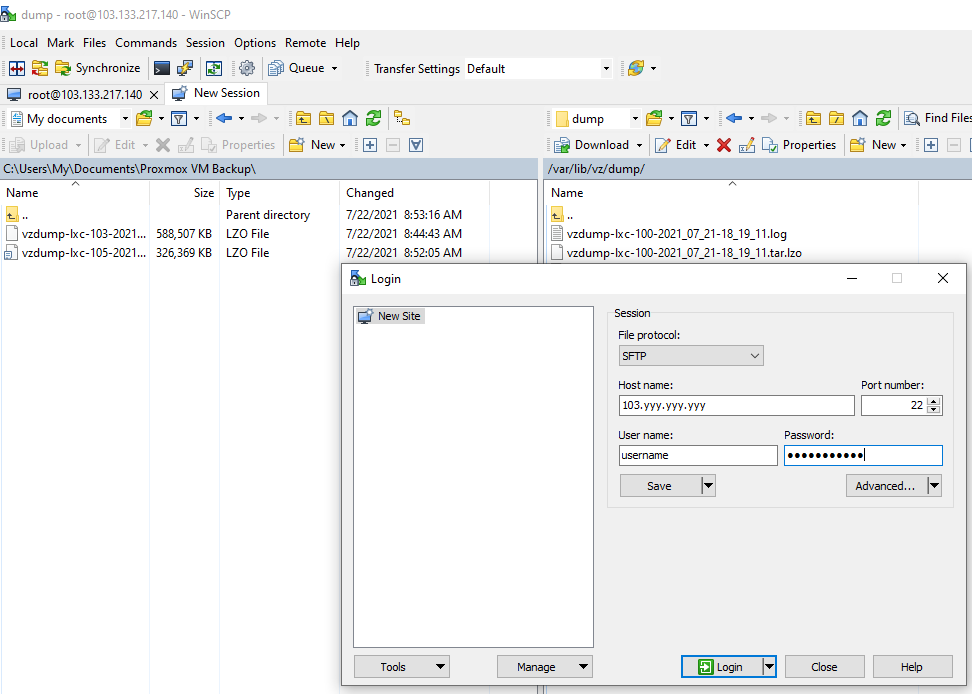 Proxmox How to backup and restore VMs and CTs between different