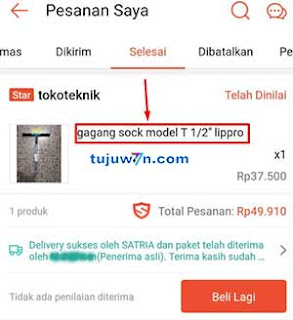 di shopee cara melihat foto bukti pengiriman