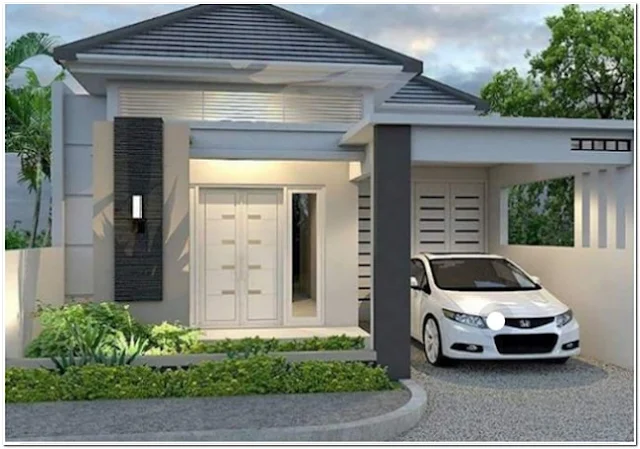 Model rumah minimalis sederhana tampak depan terbaru