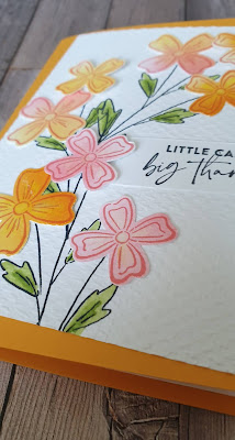 Tasteful Textile embossing folder flowers of Friendship Stampin'Up
