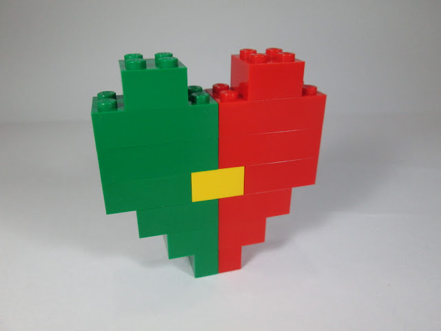 MOC LEGO Coração Português - Portugal no Coração